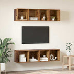 Set mobile TV 3 pcs Legno vecchio Legno multistrato