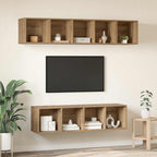 Set mobile TV 4 pcs Rovere artigianale Legno multistrato
