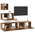 Set mobile TV 4 pcs Legno vecchio Legno multistrato