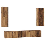 Set mobile TV 5 pcs Legno vecchio Legno multistrato