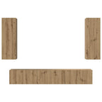 Set mobile TV 5 pcs Rovere artigianale Legno multistrato