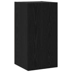 Set mobile TV Montaggio a parete Rovere Nero Legno multistrato