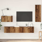 Mobile TV da Parete 4 pcs Legno vecchio Legno multistrato