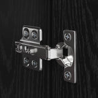 Mobile TV da Parete 3 pcs Rovere Nero Legno multistrato