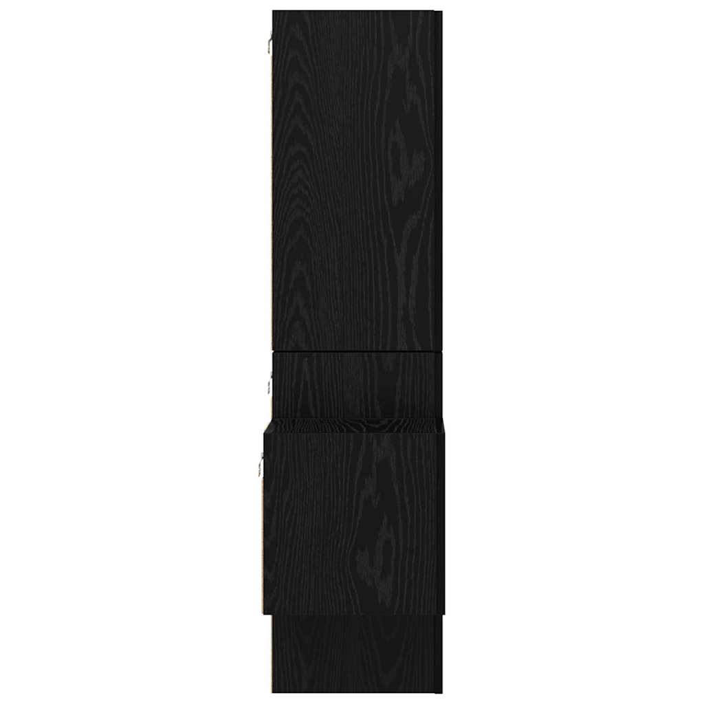 Set mobile TV 5 pcs Rovere Nero Legno multistrato
