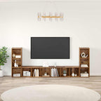 Set mobile TV 4 pcs Legno vecchio 37 x 35 x 107 cm
