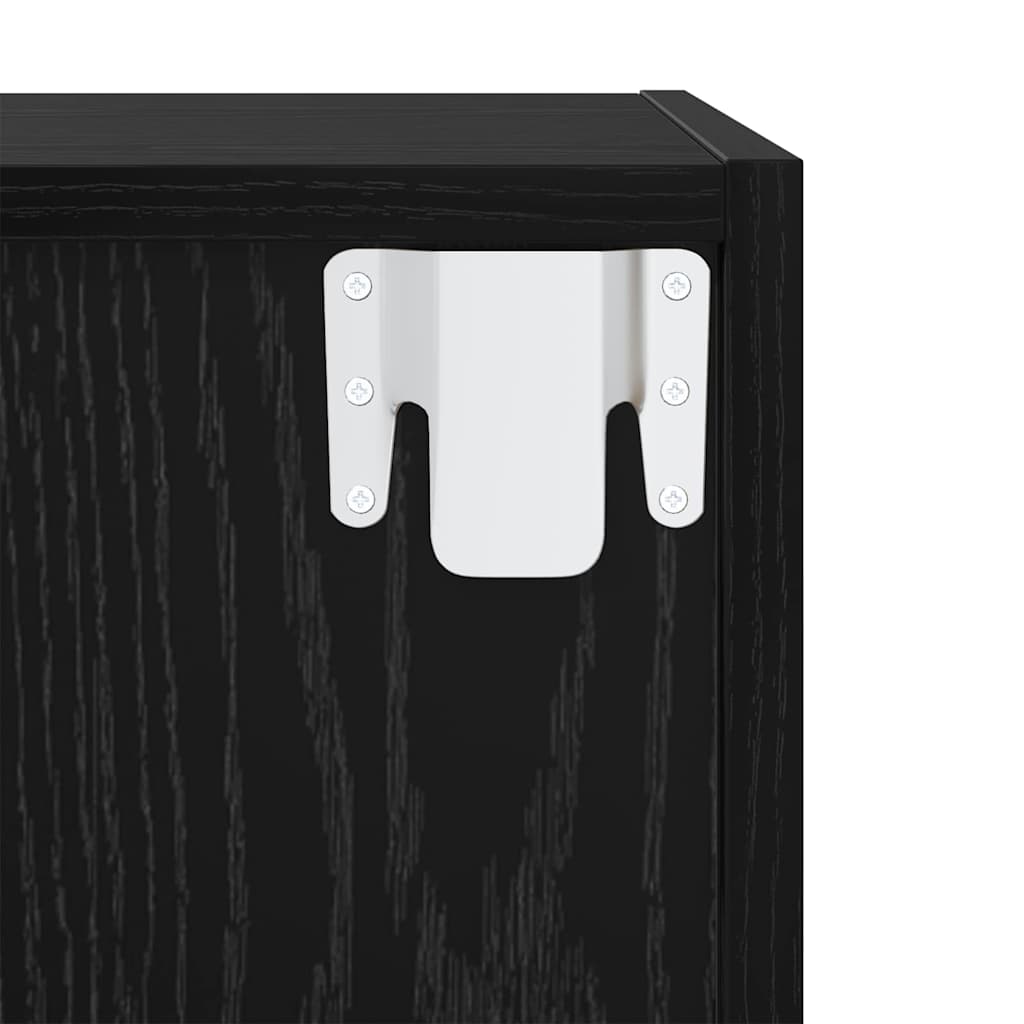 Set mobile TV 2 pcs Rovere Nero 37 x 37 x 142,5 cm