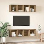 Set mobile TV 2 pcs Rovere artigianale 37 x 37 x 142,5 cm