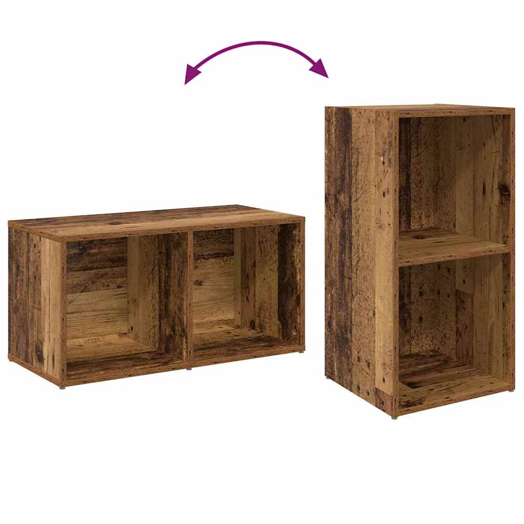 Set mobile TV 4 pcs Legno vecchio 37 x 37 x 72 cm