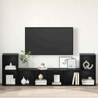 Set mobile TV 4 pcs Rovere Nero 37 x 37 x 72 cm