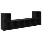 Set mobile TV 4 pcs Rovere Nero 37 x 37 x 72 cm