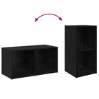 Set mobile TV 4 pcs Rovere Nero 37 x 37 x 72 cm