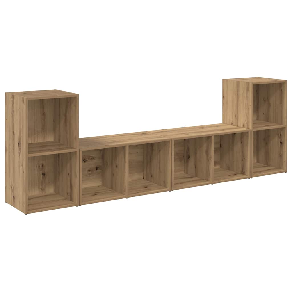 Set mobile TV 4 pcs Rovere artigianale 37 x 37 x 72 cm