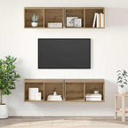 Set mobile TV 4 pcs Rovere artigianale 37 x 37 x 72 cm