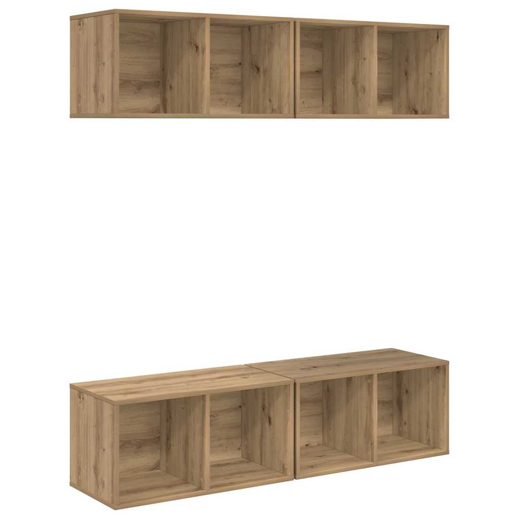 Set mobile TV 4 pcs Rovere artigianale 37 x 37 x 72 cm