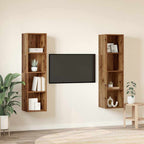 Set mobile TV 2 pcs Marrone 37 x 37 x 142,5 cm