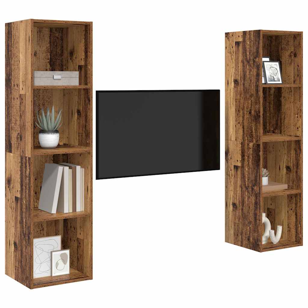 Set mobile TV 2 pcs Marrone 37 x 37 x 142,5 cm