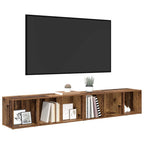 Set mobile TV 2 pcs Legno vecchio 37 x 35 x 107cm