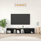 Set mobile TV 2 pcs Rovere Nero 37 x 35 x 107cm