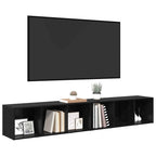 Set mobile TV 2 pcs Rovere Nero 37 x 35 x 107cm