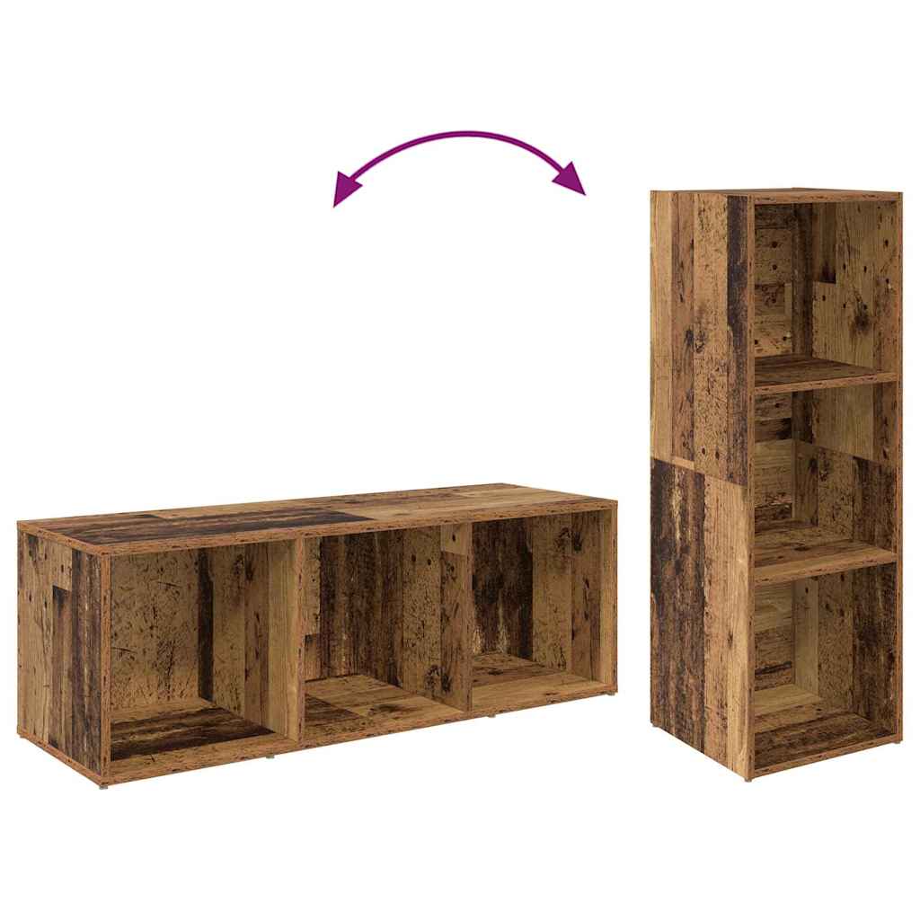 Set mobile TV 3 pcs Legno vecchio 37 x 35 x 107 cm