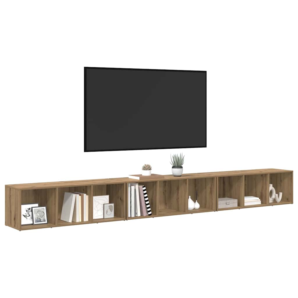 Set mobile TV 3 pcs Rovere artigianale 37 x 35 x 107 cm