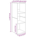 Set mobile TV 3 pcs Rovere artigianale 37 x 35 x 107 cm