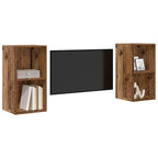 Set mobile TV 2 pcs Legno vecchio 37 x 37 x 72 cm