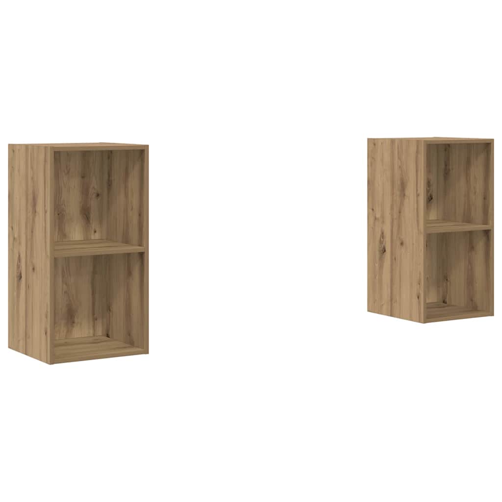 Set mobile TV 2 pcs Rovere artigianale 37 x 37 x 72 cm