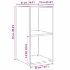 Set mobile TV 2 pcs Legno vecchio 72 x 35 x 36,5 cm
