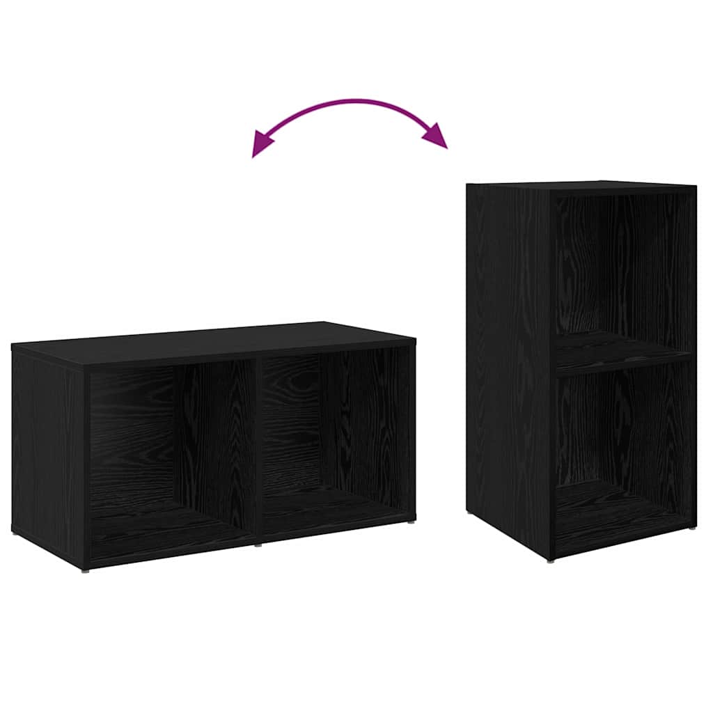 Set mobile TV 2 pcs Rovere Nero 72 x 35 x 36,5 cm