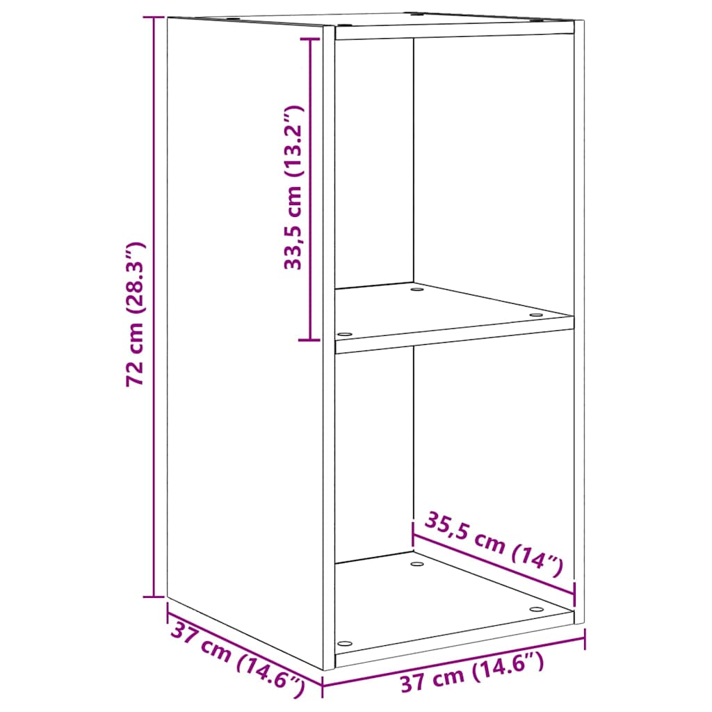 Set mobile TV 4 pcs Legno vecchio 37 x 37 x 72 cm
