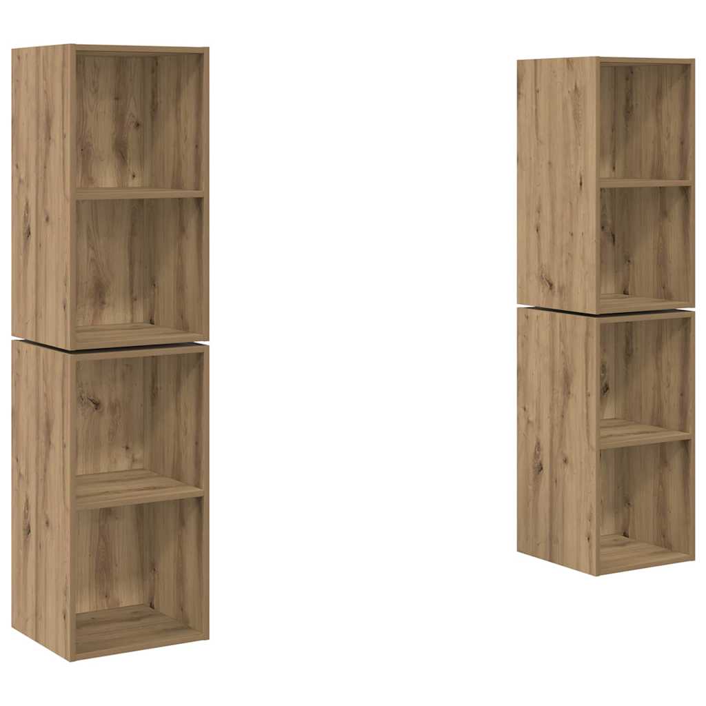Set mobile TV 4 pcs Rovere artigianale 37 x 37 x 72 cm