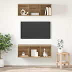 Set mobile TV 2 pcs Rovere artigianale 37 x 37 x 107 cm