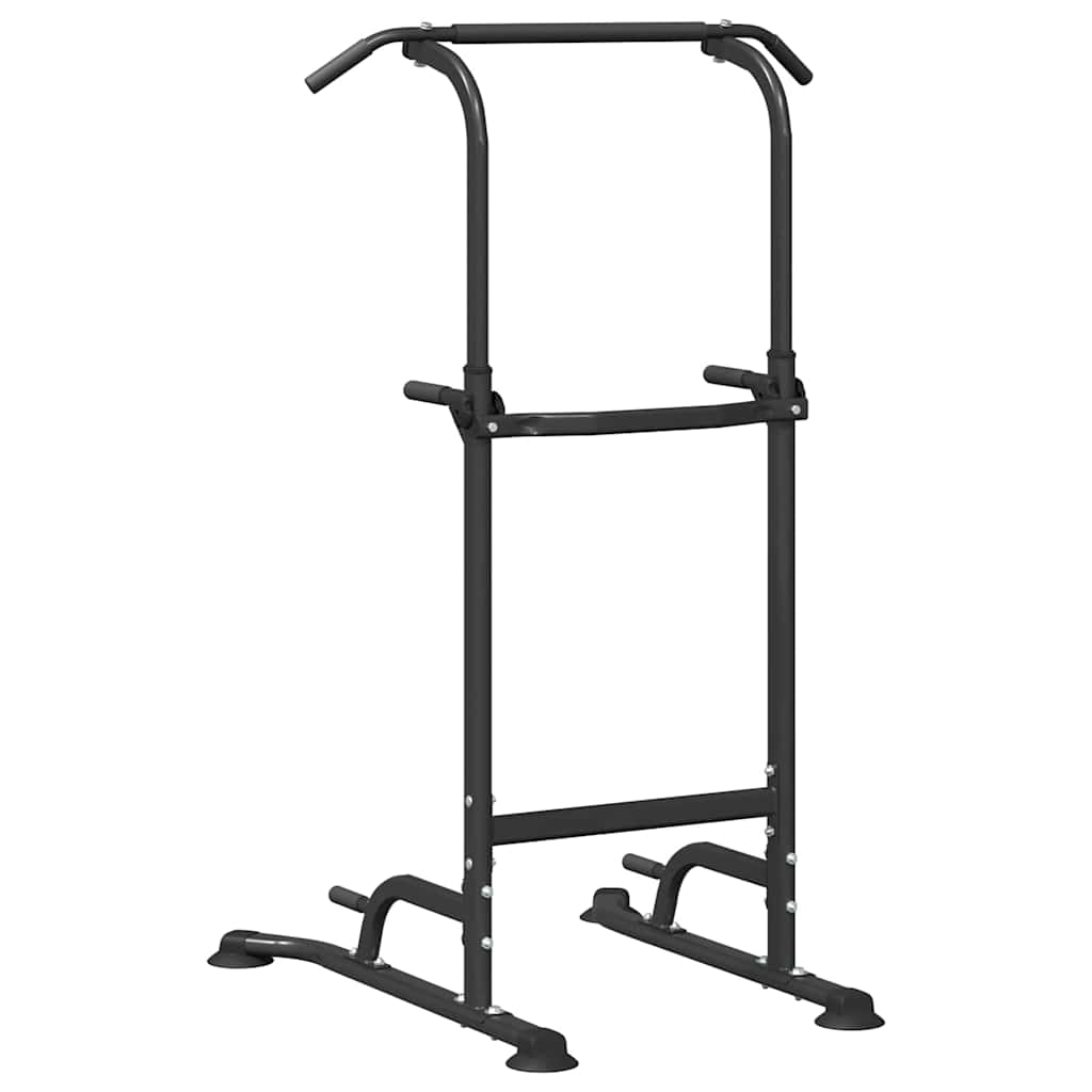 Stazione per dips della torre di potenza Nero 102 x 95 x 210 cm