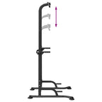 Stazione per dips della torre di potenza Nero 102 x 95 x 210 cm