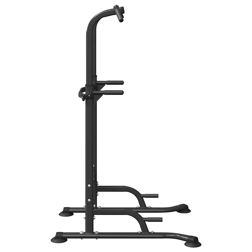 Stazione per dips della torre di potenza Nero 102 x 95 x 210 cm