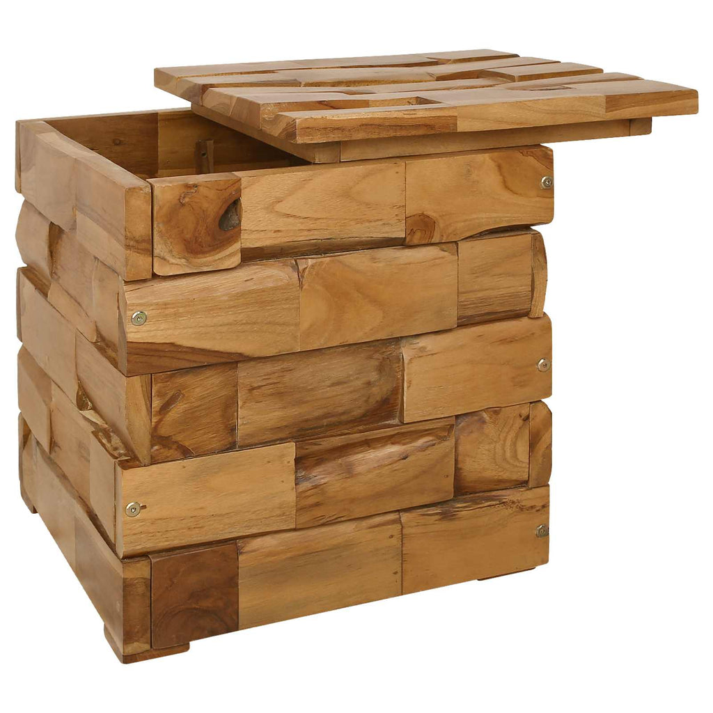 Sgabello per Riporre con archiviazione Marrone 40 x 40 x 45 cm