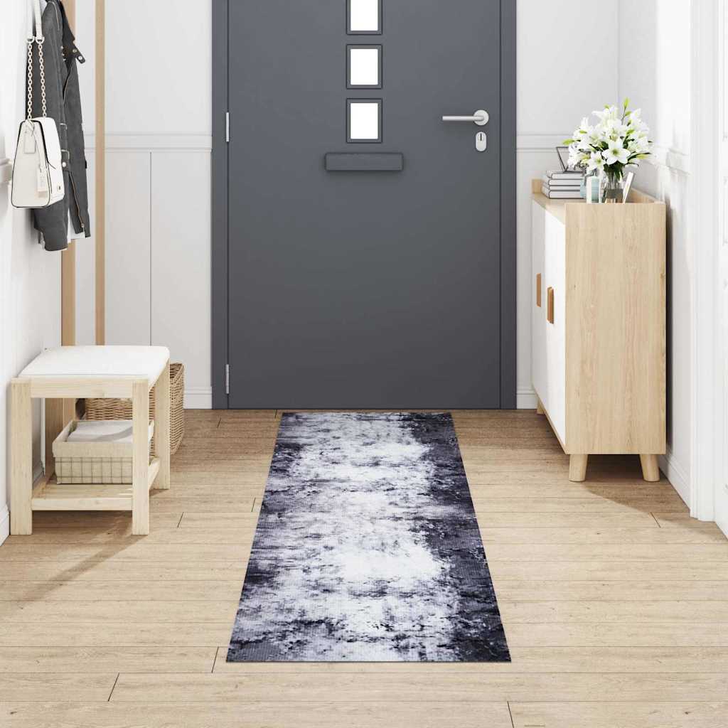 Tappeto da Cucina Grigio 300 x 60 cm Velluto