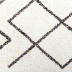 Tappeto da Cucina Bianco 180 x 60 cm Velluto