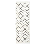 Tappeto da Cucina Bianco 180 x 60 cm Velluto