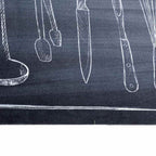 Tappeto da Cucina Nero 180 x 60 cm Velluto