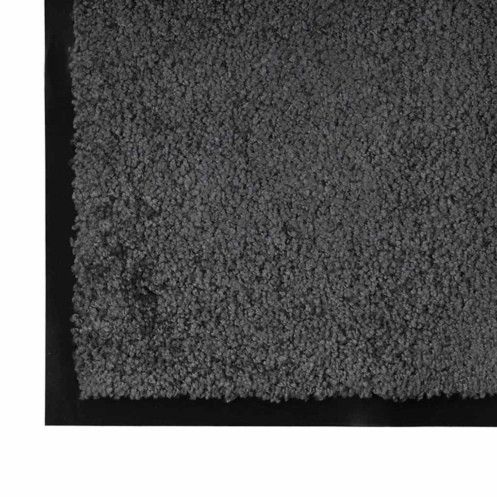 Tappetino Antracite 60 x 40 x 1.2 cm Tessuto Teddy