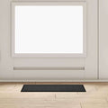 Tappetino Antracite 60 x 40 x 1.2 cm Tessuto Teddy