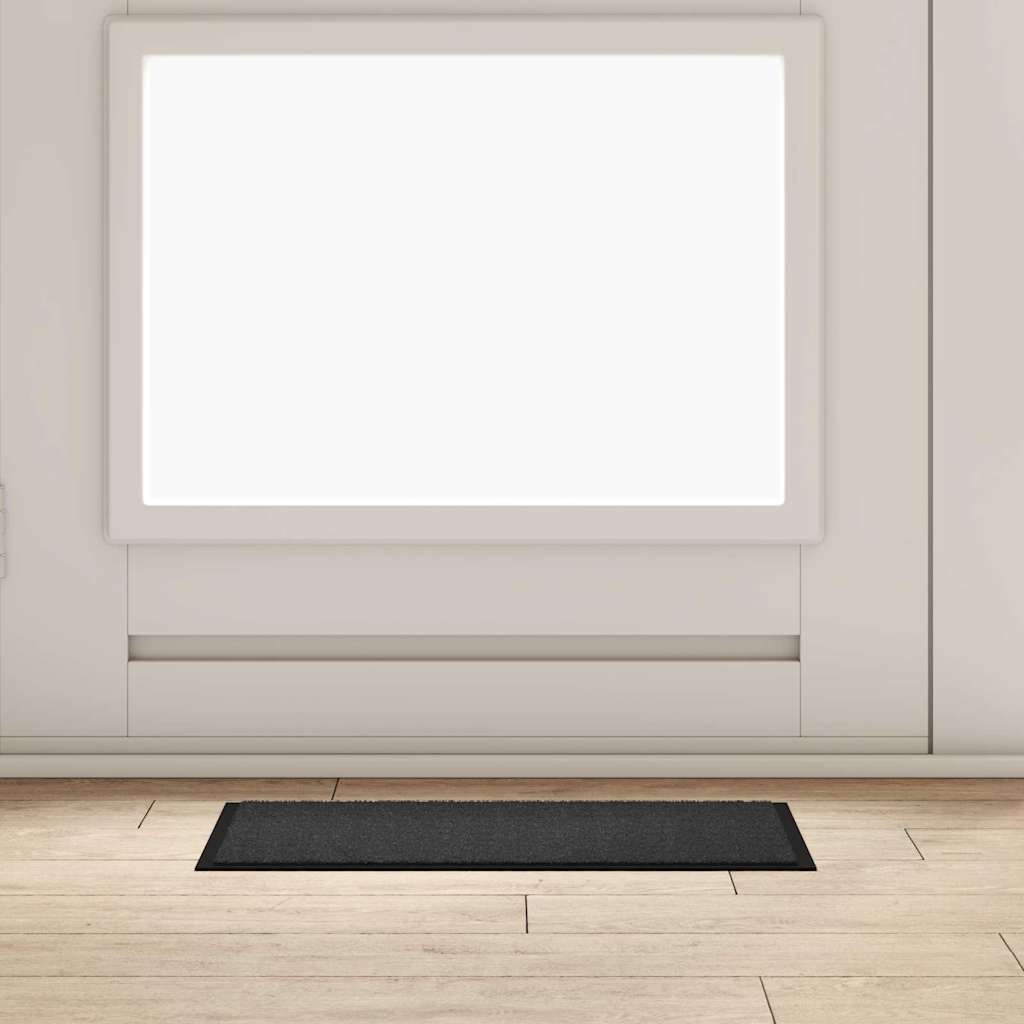 Tappetino Antracite 60 x 40 x 1.2 cm Tessuto Teddy