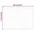 Tappetino Antracite 60 x 40 x 1.2 cm Tessuto Teddy