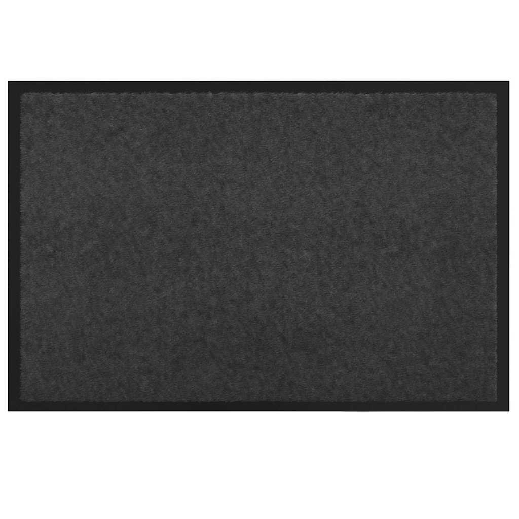 Tappetino Antracite 60 x 40 x 1.2 cm Tessuto Teddy
