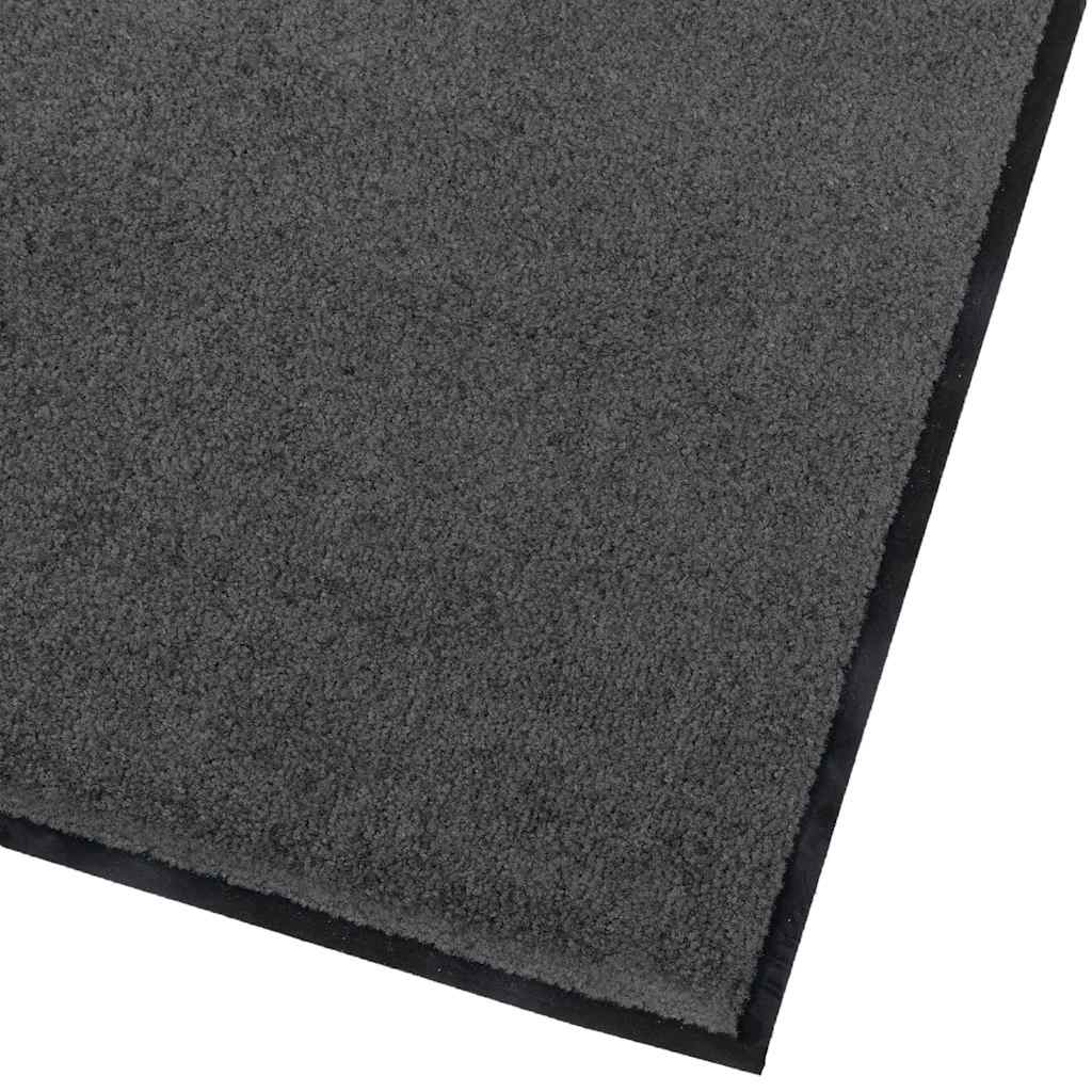 Tappetino Antracite 60 x 40 x 1.2 cm Tessuto Teddy