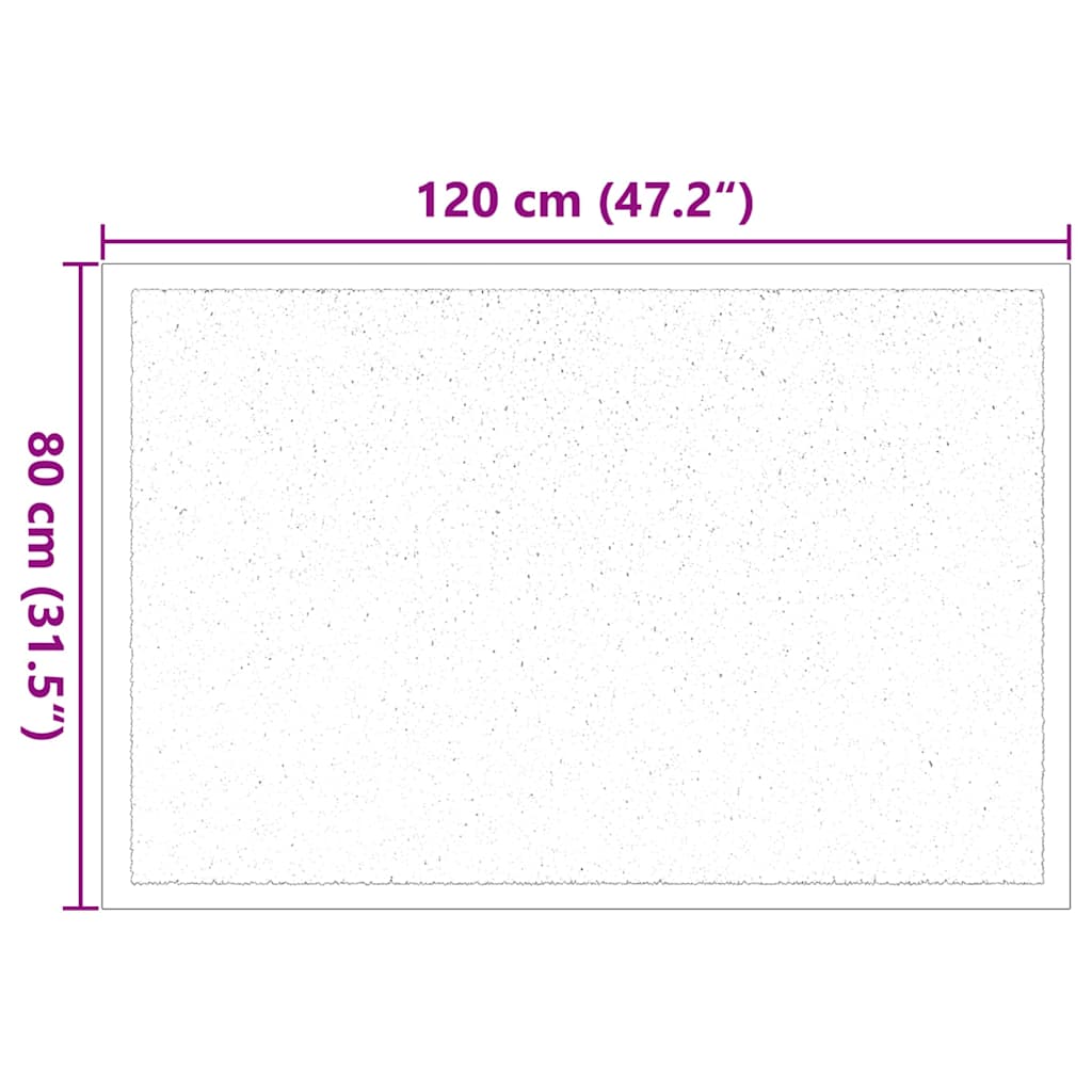 Tappetino Antracite 60 x 40 x 1.2 cm Tessuto Teddy