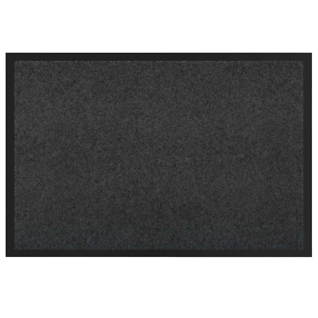 Tappetino Antracite 60 x 40 x 1.2 cm Tessuto Teddy